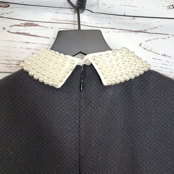 Betsey Johnson Pearl Collar Black Dress - Picture 7 of 9